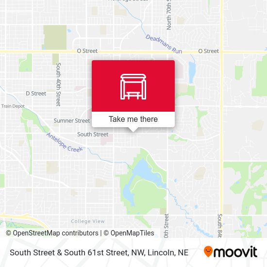 South Street & South 61st Street, NW map