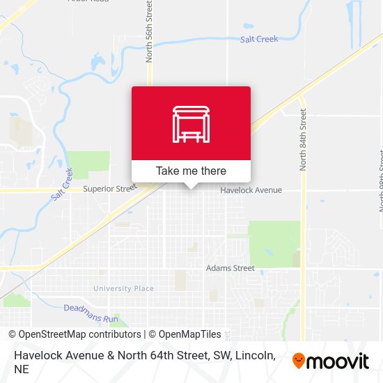 Havelock Avenue & North 64th Street, SW map