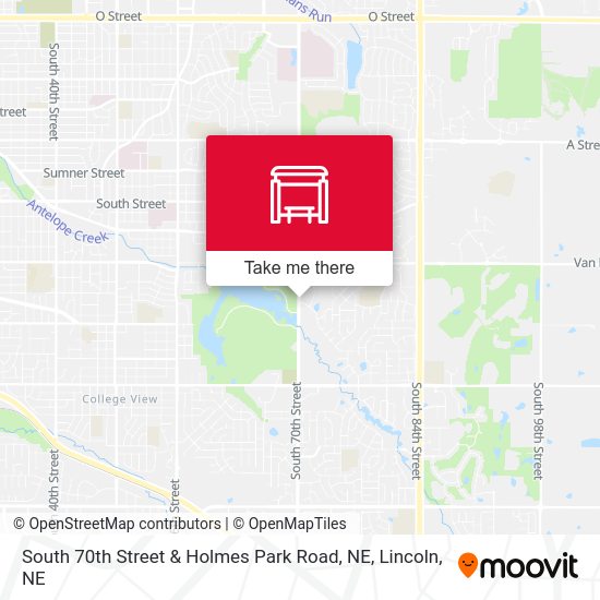 Mapa de South 70th Street & Holmes Park Road, NE