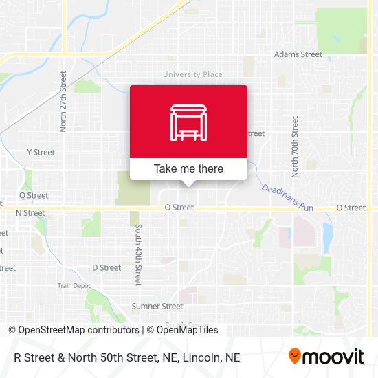 R Street & North 50th Street, NE map
