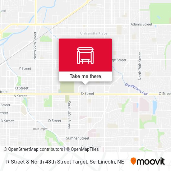 R Street & North 48th Street Target, Se map