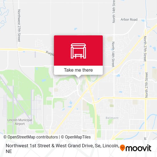 Northwest 1st Street & West Grand Drive, Se map