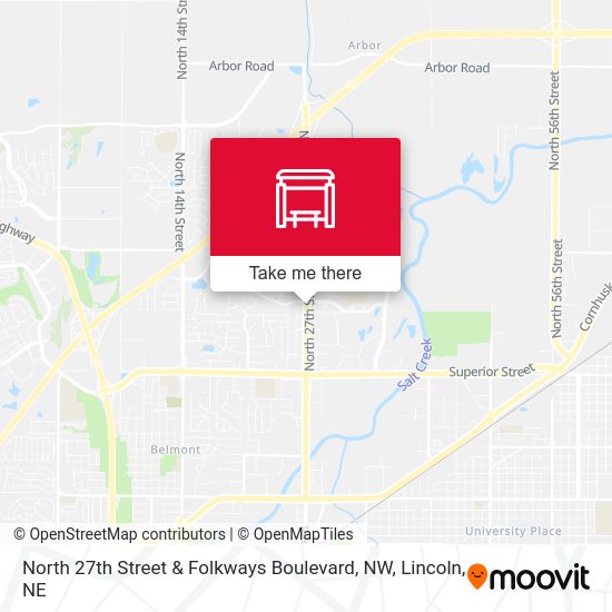Mapa de North 27th Street & Folkways Boulevard, NW