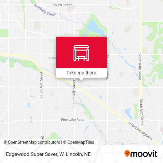 Edgewood Super Saver, W map