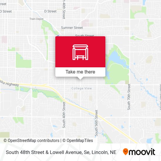 South 48th Street & Lowell Avenue, Se map