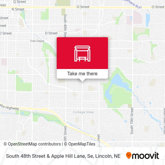 South 48th Street & Apple Hill Lane, Se map