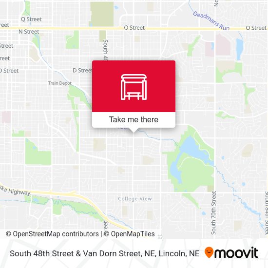 South 48th Street & Van Dorn Street, NE map
