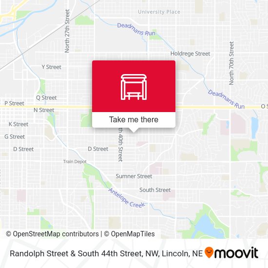 Randolph Street & South 44th Street, NW map