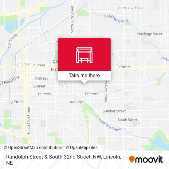 Randolph Street & South 32nd Street, NW map