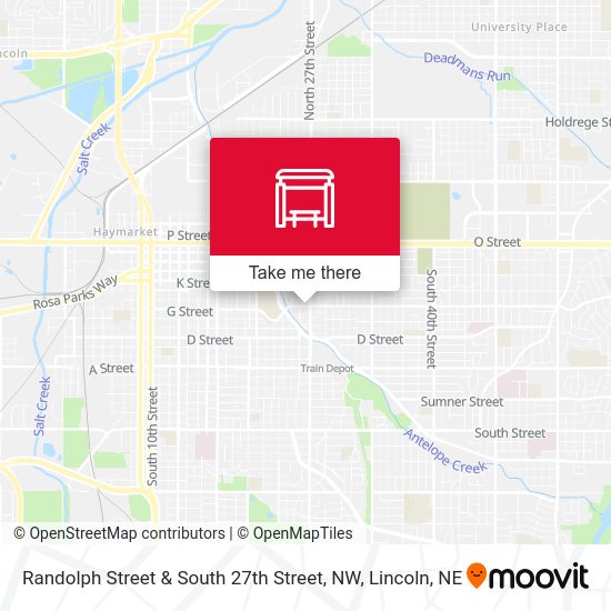 Randolph Street & South 27th Street, NW map