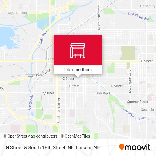 Mapa de G Street & South 18th Street, NE