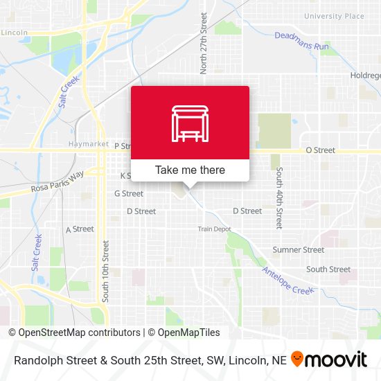 Randolph Street & South 25th Street, SW map