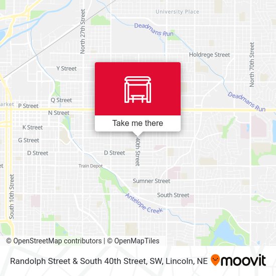 Randolph Street & South 40th Street, SW map