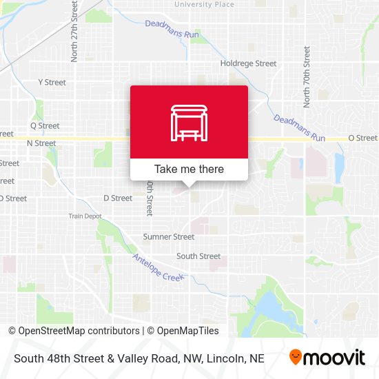 South 48th Street & Valley Road, NW map