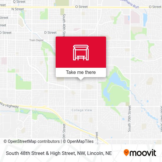 South 48th Street & High Street, NW map