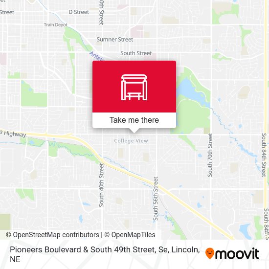 Pioneers Boulevard & South 49th Street, Se map
