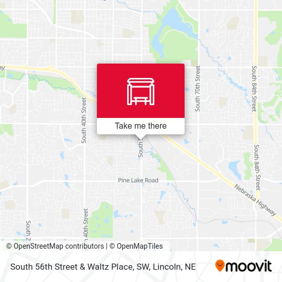 South 56th Street & Waltz Place, SW map