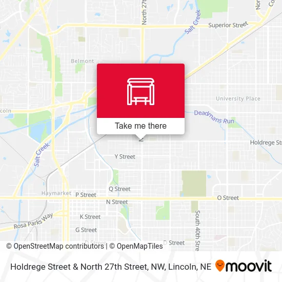 Holdrege Street & North 27th Street, NW map