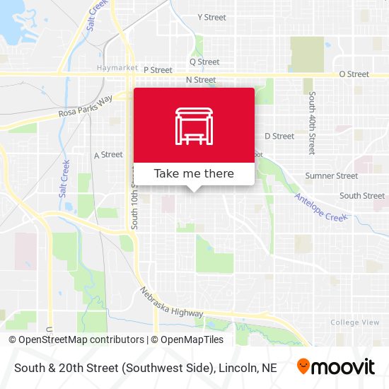 South & 20th Street (Southwest Side) map