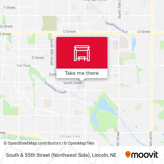 South & 55th Street (Northwest Side) map