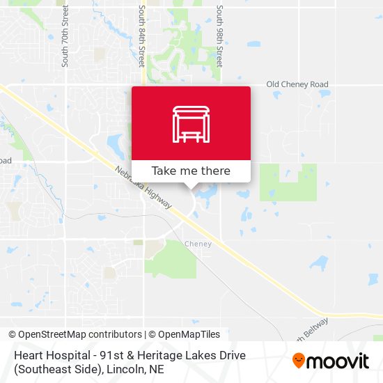 Heart Hospital - 91st & Heritage Lakes Drive (Southeast Side) map