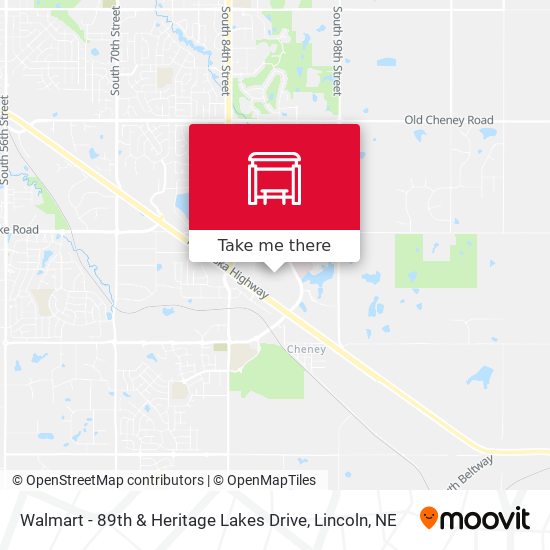 Mapa de Walmart - 89th & Heritage Lakes Drive