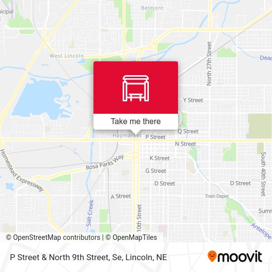 P Street & North 9th Street, Se map