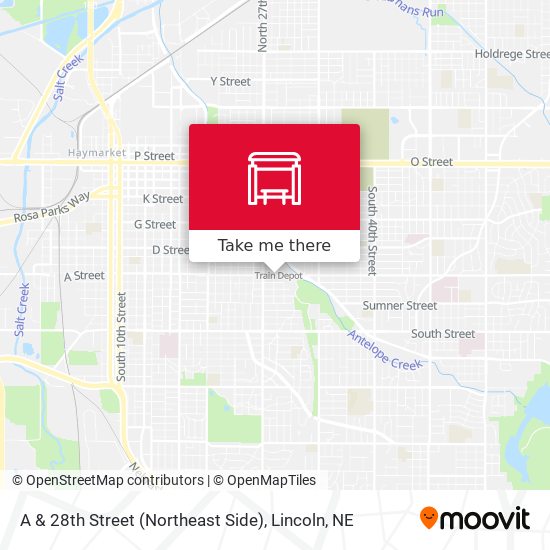 N Street & Centennial Mall South, NE map