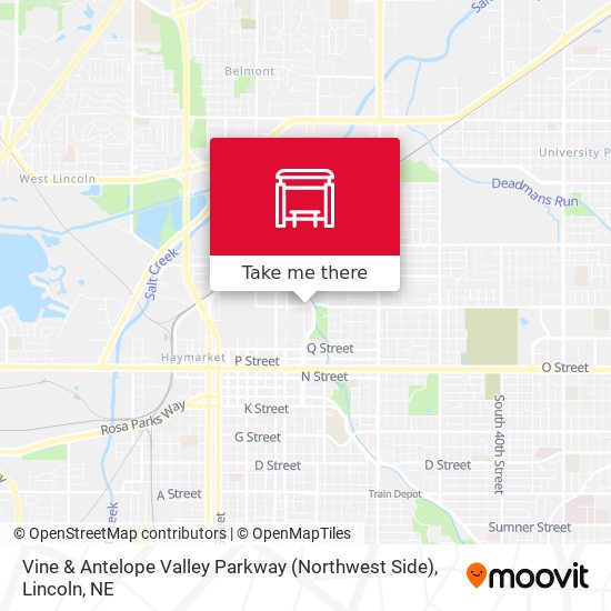 Vine & Antelope Valley Parkway (Northwest Side) map