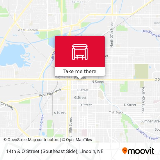 14th & O Street (Southeast Side) map