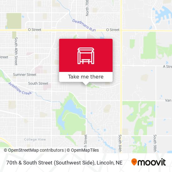 70th & South Street (Southwest Side) map