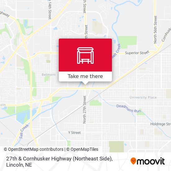 27th & Cornhusker Highway (Northeast Side) map