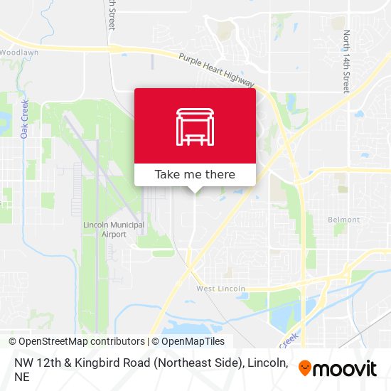 NW 12th & Kingbird Road (Northeast Side) map