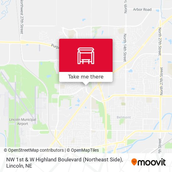 NW 1st & W Highland Boulevard (Northeast Side) map