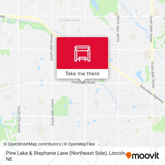 Pine Lake & Stephanie Lane (Northeast Side) map