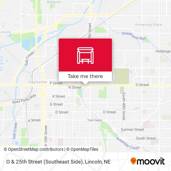 O & 25th Street (Southeast Side) map