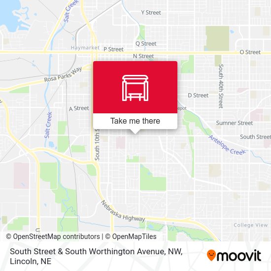 Mapa de South Street & South Worthington Avenue, NW