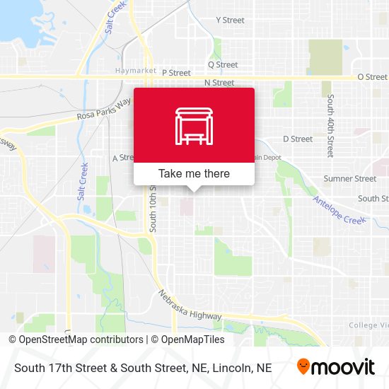 O & 68th Street (Northwest Side) map