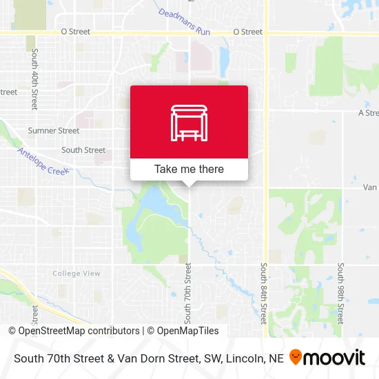 South 70th Street & Van Dorn Street, SW map