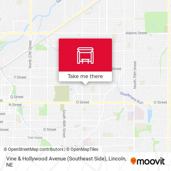 Vine & Hollywood Avenue (Southeast Side) map