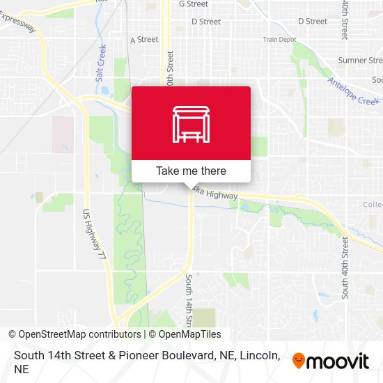 Vine & Cotner Boulevard (Northwest Side) map