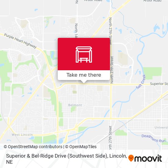 Mapa de Superior & Bel-Ridge Drive (Southwest Side)