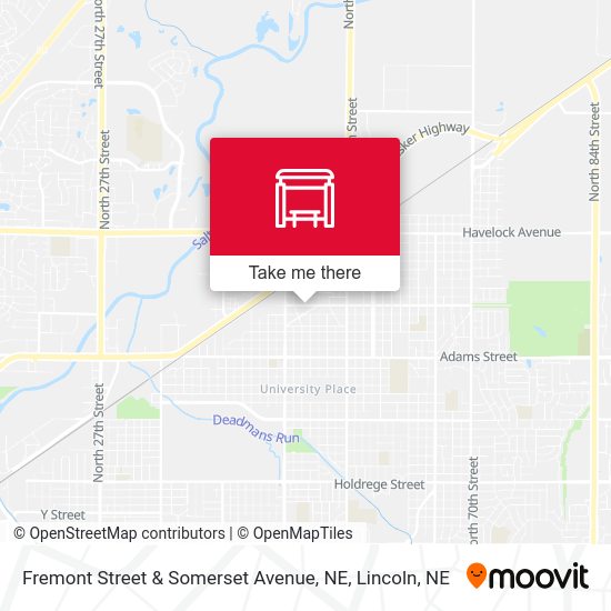 Mapa de Fremont Street & Somerset Avenue, NE