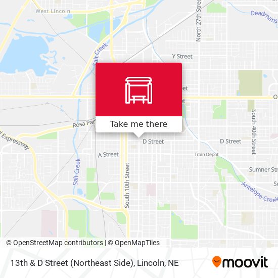 13th & D Street (Northeast Side) map