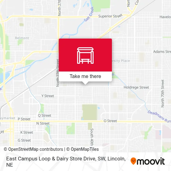 East Campus Loop & Dairy Store Drive, SW map
