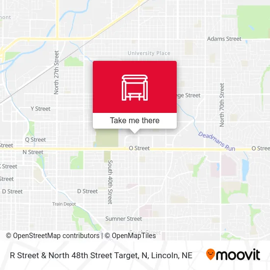 R Street & North 48th Street Target, N map