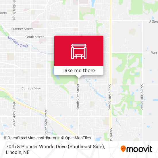 70th & Pioneer Woods Drive (Southeast Side) map