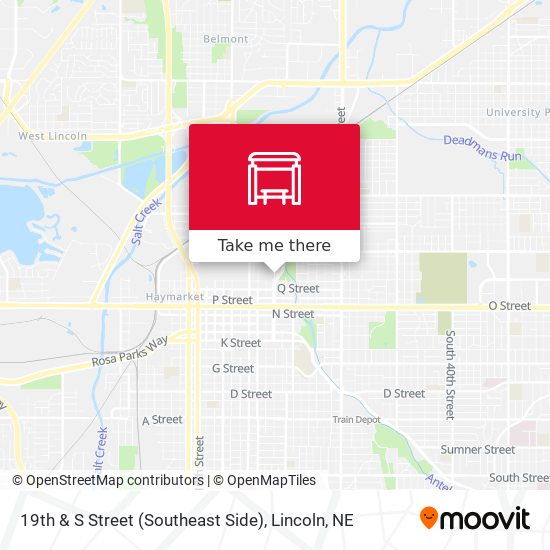 19th & S Street (Southeast Side) map