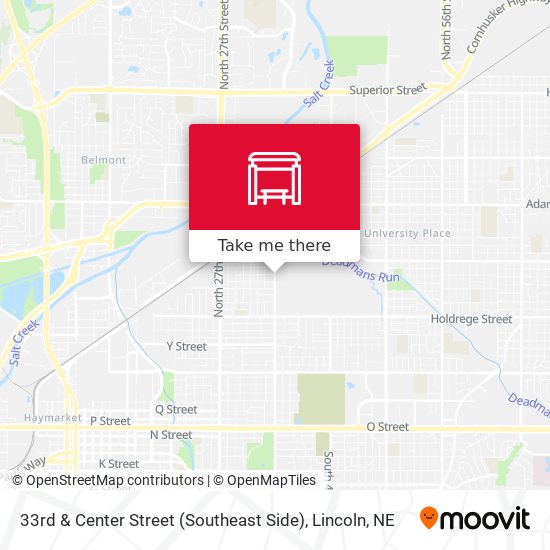 33rd & Center Street (Southeast Side) map