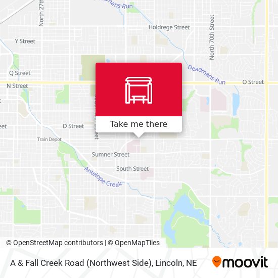 A & Fall Creek Road (Northwest Side) map